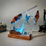 Handmade Ice Dragon Resin Night Light (6)