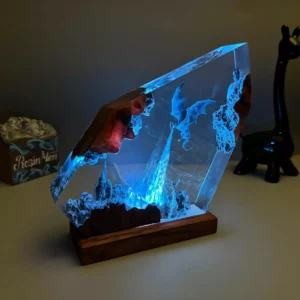 Handmade Ice Dragon Resin Night Light (7)
