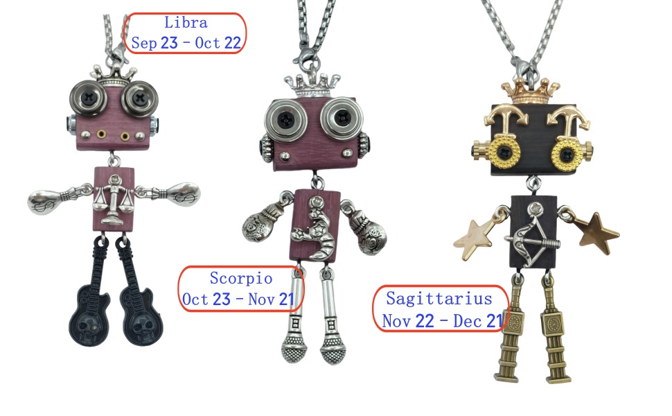 Steampunk Robot Pendantion 13
