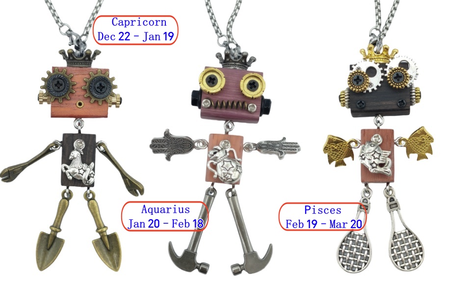 Steampunk Robot Pendantion 14