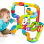 Electric Train Set – Flexible Race Track, Motorized Car, STEM Toy (9)