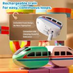 Electric Train Set – Flexible Race Track, Motorized Car, STEM Toy (5)